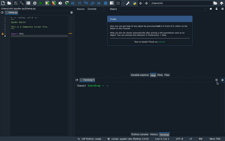 python text editor and shell in one
