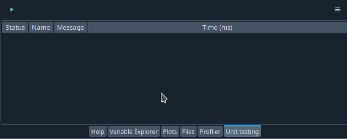 Unit Testing pane with test results coming in slowly