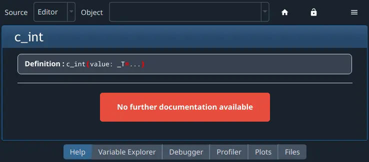 Object not found in help pane