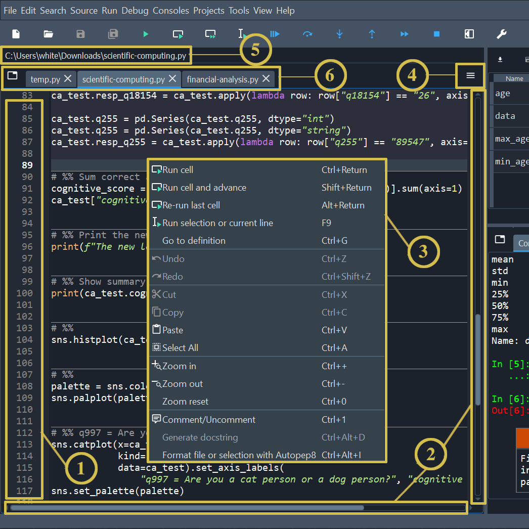 Syntax Control, Individual Scroll, Snippets