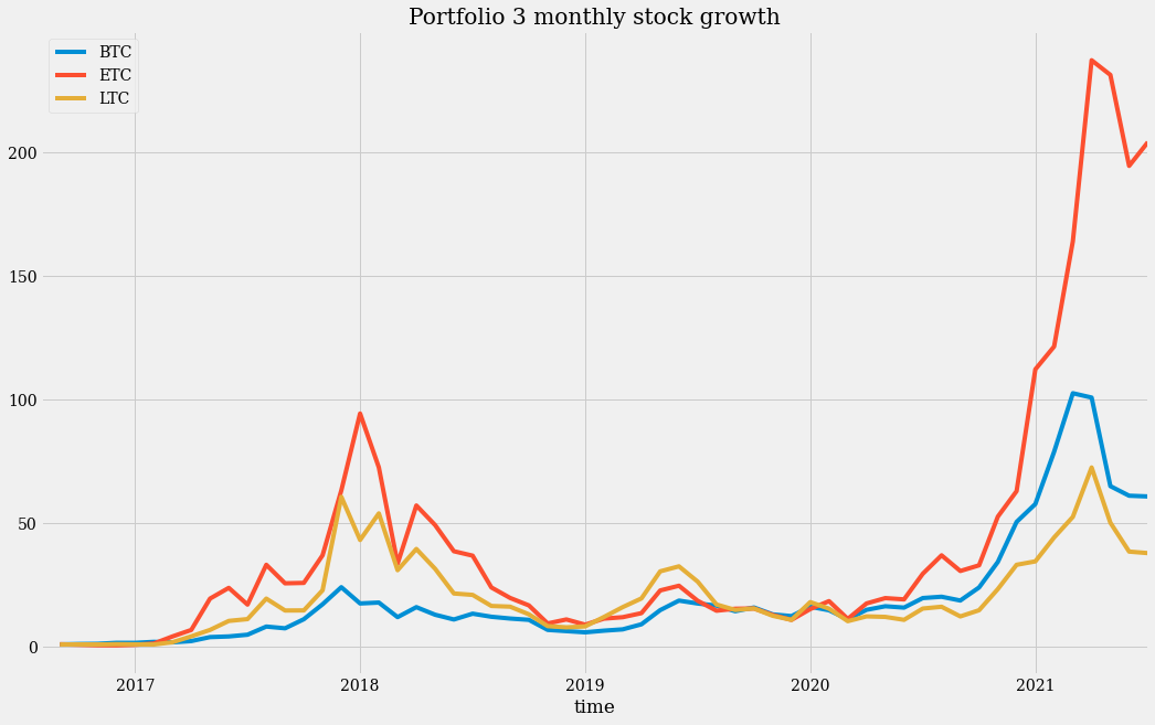 Portfolio 3 daily stock price